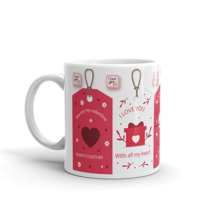 Luvkushcart Valentine Day Special With My Heart I Love You Sublimation Print Coffee Mug (320ml) | Save 33% - Rajasthan Living 5