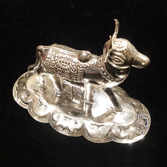 Silver Kamdhenu Cow Vintage sculpture | Save 33% - Rajasthan Living 7