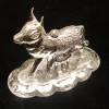 Silver Kamdhenu Cow Vintage sculpture | Save 33% - Rajasthan Living 14