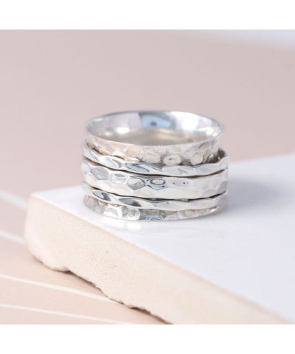 925 Sterling Silver Ring, Wide Band Ring | Save 33% - Rajasthan Living