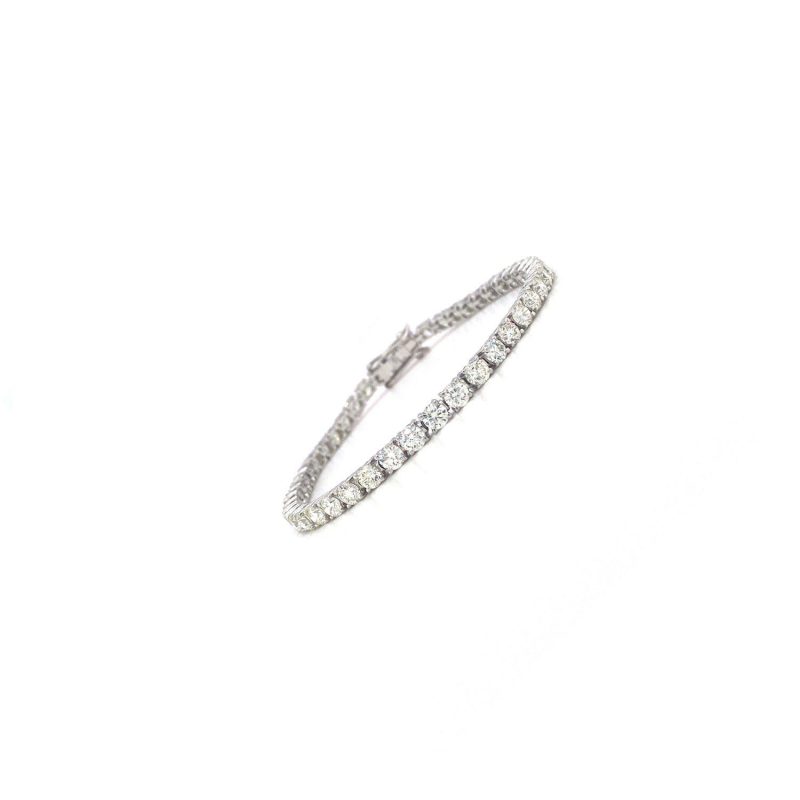 Diamond Bracelet in 14K White Gold | Save 33% - Rajasthan Living 3