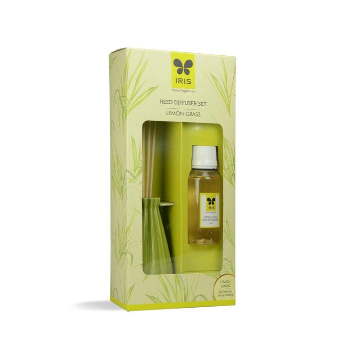 Iris New Lemon Grass Fragances Reed Diffuser Set with Oil 60ml With Ceramic Pot & Diffuser Stick | Save 33% - Rajasthan Living 8