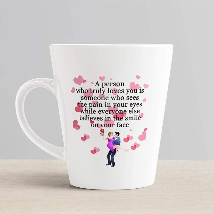 Aj Prints Romantic Couple Printed Conical Coffee Mug- Truly Loves You Quotes Mug- Gift for Lover | Save 33% - Rajasthan Living 6