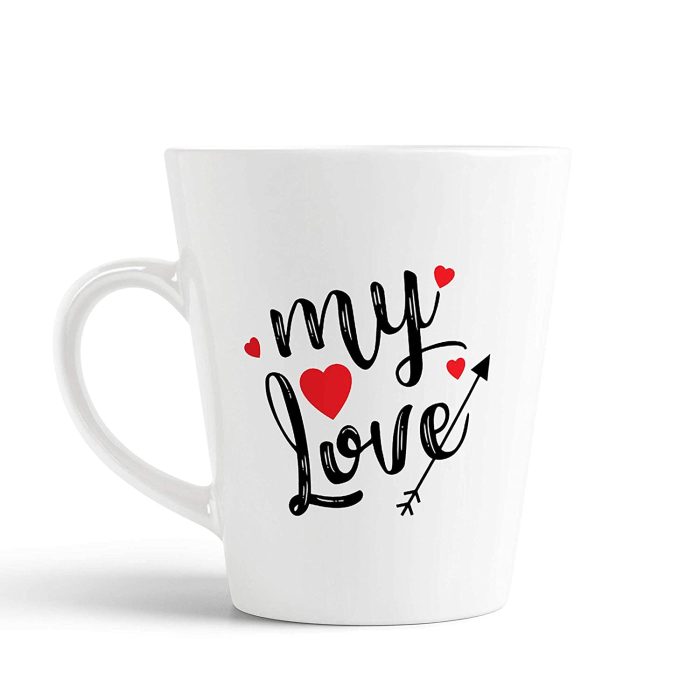 Aj Prints My Love Printed Conical Coffee Mug- White Coffee Mug Gift for Couple, Husband, Wife | Save 33% - Rajasthan Living 5
