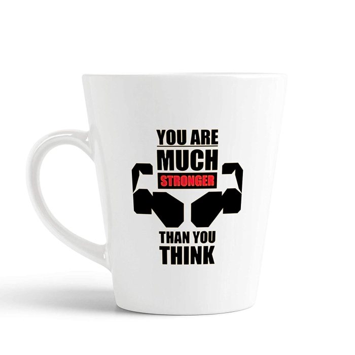 Aj Prints Motivationl You are Much Stronger Than You Think Infographic Printed Conical Coffee Mug- 12Oz | Save 33% - Rajasthan Living 5