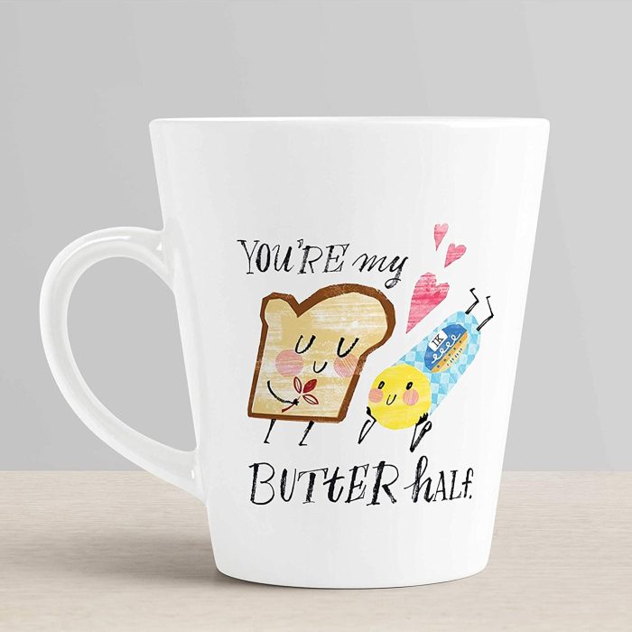Aj Prints You’re My Butter Half Cute Funny Printed Conical Coffee Mug-12Oz Tea Cup-Gift for Friends and Girlfriend | Save 33% - Rajasthan Living 6