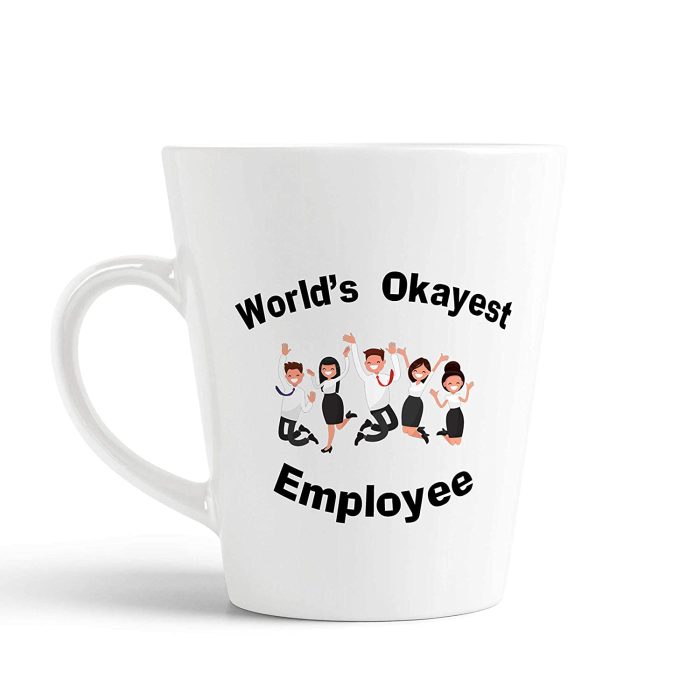 Aj Prints World’s Okayest Employee Printed Conical Coffee Mug, FunnyWork Office Quote Tea Cup- Gift for Employee | Save 33% - Rajasthan Living 5