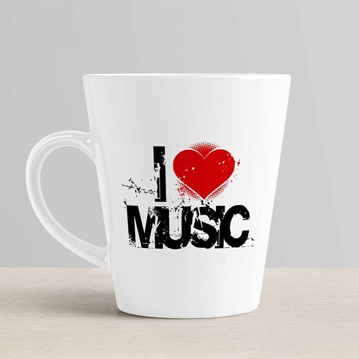 Aj Prints I Love Music Cute Printed Conical Coffee Mug-12Oz Tea Cup-Gift for Musicoin | Save 33% - Rajasthan Living 6