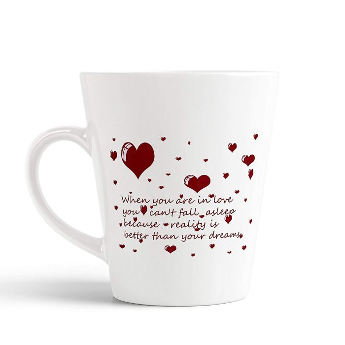 Aj Prints Valentine Special Printed Conical Coffee Mug- 350ml White Ceramic Mug- Gift for Him/Her | Save 33% - Rajasthan Living 5