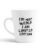 Aj Prints I’m Not Weird I Am Limited Edition Printed Conical Coffee Mug- Typography Tea Cup, Gift for Brother, Sister | Save 33% - Rajasthan Living 9