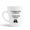 Aj Prints Love Quotes Conical Coffee Mug- I’m Happiest When with You.i Just Love Being with You Printed Mug | Save 33% - Rajasthan Living 9