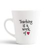 Aj Prints Teaching is a Work of Heart Printed Conical Coffee Mug- Gift for Best Teacher- White | Save 33% - Rajasthan Living 9