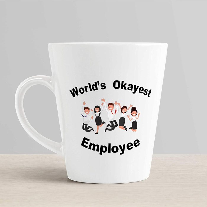 Aj Prints World’s Okayest Employee Printed Conical Coffee Mug, FunnyWork Office Quote Tea Cup- Gift for Employee | Save 33% - Rajasthan Living 6