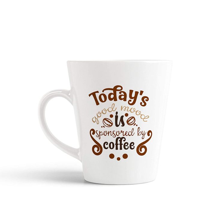 Aj Prints Today Good Mood Printed Conical Coffee Mug- 12Oz Coffee Mug- Gift for Him/Her | Save 33% - Rajasthan Living 5