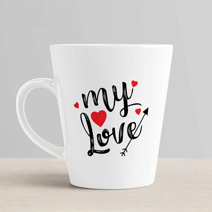 Aj Prints My Love Printed Conical Coffee Mug- White Coffee Mug Gift for Couple, Husband, Wife | Save 33% - Rajasthan Living 6