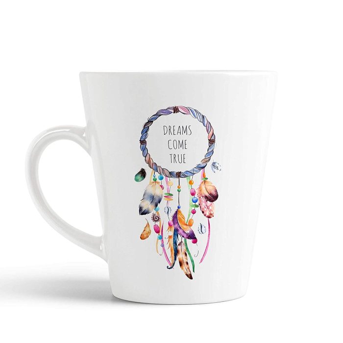 Aj Prints Dreams Come True Conical Coffee Mug- Beautiful Dream Catcher Tea Cup- 120z Milk Mug Gift for His/Her | Save 33% - Rajasthan Living 5