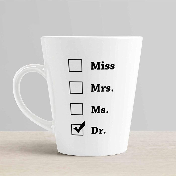 Aj Prints Graduation Gift – Miss Mrs Ms Dr Latte Coffee Mug- Funny Unique Gift Idea Conical Cup for Phd Graduate, Doctorates Degree, Doctors | Save 33% - Rajasthan Living 6