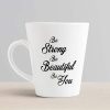Aj Prints Be Strong Be Beautiful Be You Inspirational Quote Conical Coffee Mug- 12Oz Coffee Mug for Independent Women- Confident Women | Save 33% - Rajasthan Living 10