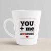 Aj Prints Inspirational Quote,You Me Awesome Printed Conical Latte Coffee Mug, 12Oz White Ceramic Mug – Gift for Friends and Family | Save 33% - Rajasthan Living 10