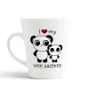 Aj Prints I Love My Little Brother (Cute Panda) Printed Conical Coffee Mug-The Best Gift for Brother-12Oz-Tea Cup | Save 33% - Rajasthan Living 9