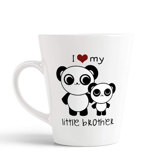 Aj Prints I Love My Little Brother (Cute Panda) Printed Conical Coffee Mug-The Best Gift for Brother-12Oz-Tea Cup | Save 33% - Rajasthan Living 5