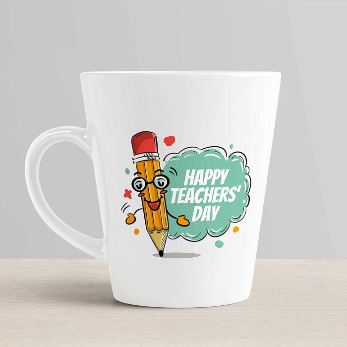 Aj Prints Happy Teachers Day Conical Coffee Mug/Milk Mug-350ml-White | Save 33% - Rajasthan Living 6