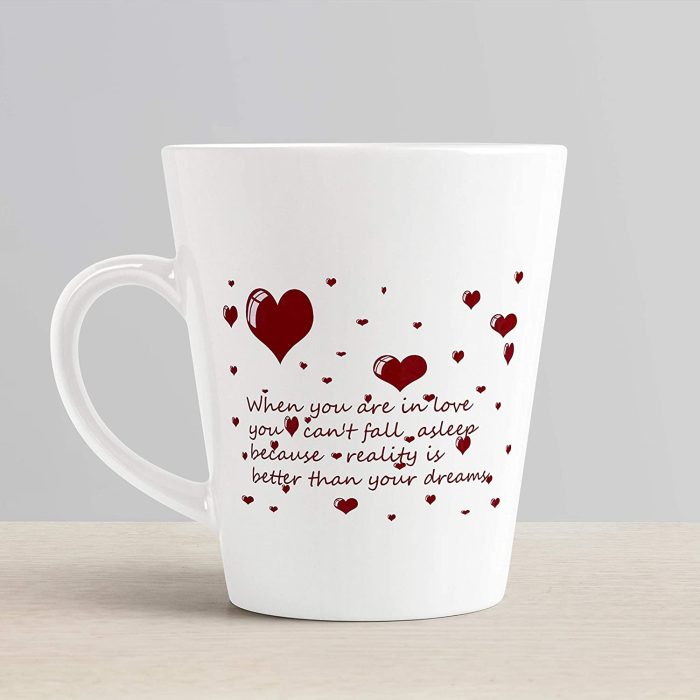 Aj Prints Valentine Special Printed Conical Coffee Mug- 350ml White Ceramic Mug- Gift for Him/Her | Save 33% - Rajasthan Living 6