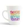 Aj Prints The More You Practice, The Better You Get Motivational Conical Cup Latte Coffee Mug 12 oz | Save 33% - Rajasthan Living 9