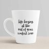 Aj Prints Motivational Quotes Conical Coffee Mug- Life Begins at The end of Your Comfort Zone Printed Mug, Gift for Him/Her | Save 33% - Rajasthan Living 11