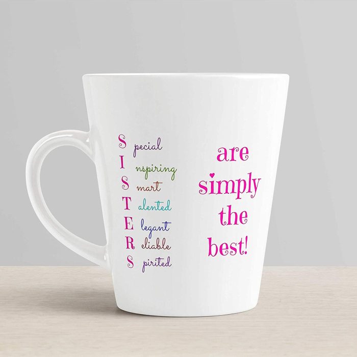 Aj Prints Sister Meaning Printed Conical Coffee Mug-White-Gift for Sister-12Oz Tea Cup | Save 33% - Rajasthan Living 6