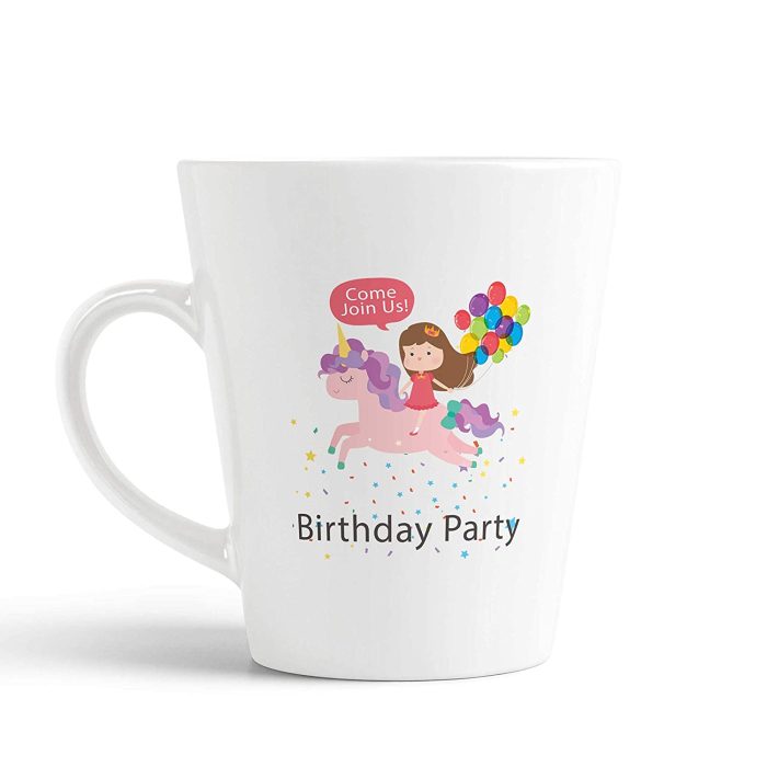 Aj Prints Come Join Us Birthday Party Printed Conical Coffee Mug- Birthday Quotes Mug- White | Save 33% - Rajasthan Living 5