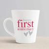 Aj Prints Anniversary Quotes Conical Coffee Mug-White Tea Cup Gift for First Anniversary Day | Save 33% - Rajasthan Living 10