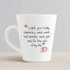 Aj Prints White Ceramic Conical Coffee Mug- Love Quotes Conical Coffee Mug | Save 33% - Rajasthan Living 10
