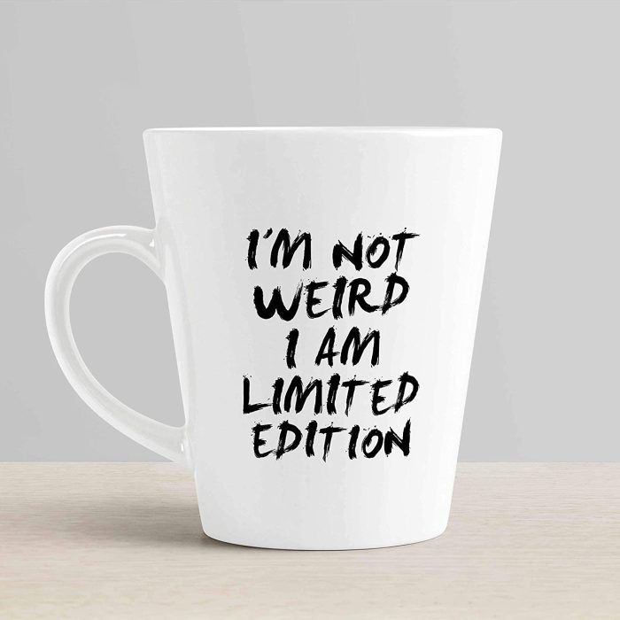 Aj Prints I’m Not Weird I Am Limited Edition Printed Conical Coffee Mug- Typography Tea Cup, Gift for Brother, Sister | Save 33% - Rajasthan Living 6
