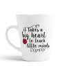 Aj Prints Teacher Gift Latte Mug – It Takes a Big Heart to Teach Little Minds – Quotes Printed Coffee Mug – 12oz | Save 33% - Rajasthan Living 9