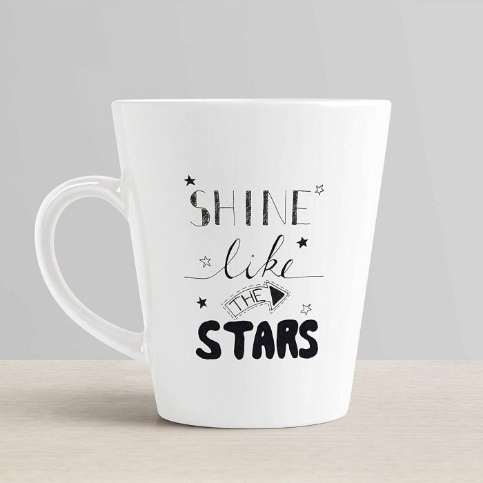 Aj Prints Shine Like The Star Printed Conical Coffee Mug- White Ceramic Tea Cup- 350ml Mug Gift for Brother, Sister, Friends | Save 33% - Rajasthan Living 6