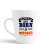 Aj Prints Legends are Born in October Latte Coffee Mug Birthday Gift for Brother, Sister, Mom, Dad, Friends- 12oz (White) | Save 33% - Rajasthan Living 9