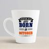 Aj Prints Legends are Born in October Latte Coffee Mug Birthday Gift for Brother, Sister, Mom, Dad, Friends- 12oz (White) | Save 33% - Rajasthan Living 10