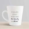 Aj Prints A Beautiful Person Always sees Beauty in Others Printed Conical Coffee Mug- 12Oz | Save 33% - Rajasthan Living 10