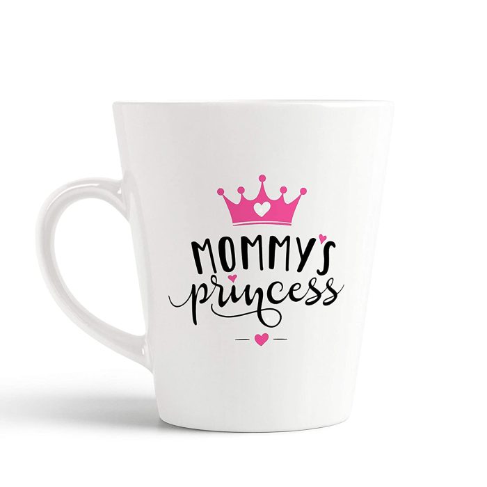 Aj Prints Mommy Princess Printed Conical Coffee Mug- 350ml Coffee Mug- Gift for Him/Her | Save 33% - Rajasthan Living 5
