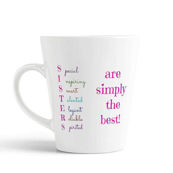 Aj Prints Sister Meaning Printed Conical Coffee Mug-White-Gift for Sister-12Oz Tea Cup | Save 33% - Rajasthan Living 5