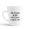 Aj Prints Motivational Quotes Conical Coffee Mug- Life Begins at The end of Your Comfort Zone Printed Mug, Gift for Him/Her | Save 33% - Rajasthan Living 9