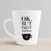 Aj Prints Ok But First Coffee Printed Conical Coffee Mug-White 12Oz-Funny Mug -Gifts Anniversary, Birthday Gift | Save 33% - Rajasthan Living 10