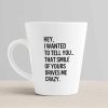 Aj Prints Love Quotes Conical Coffee Mug- Hey,I Wanted to Tell You, That Smile of Yours Drives me Crazy Printed Mug- Gift for Couple, Girlfriend, Wife | Save 33% - Rajasthan Living 10