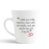 Aj Prints White Ceramic Conical Coffee Mug- Love Quotes Conical Coffee Mug | Save 33% - Rajasthan Living 9