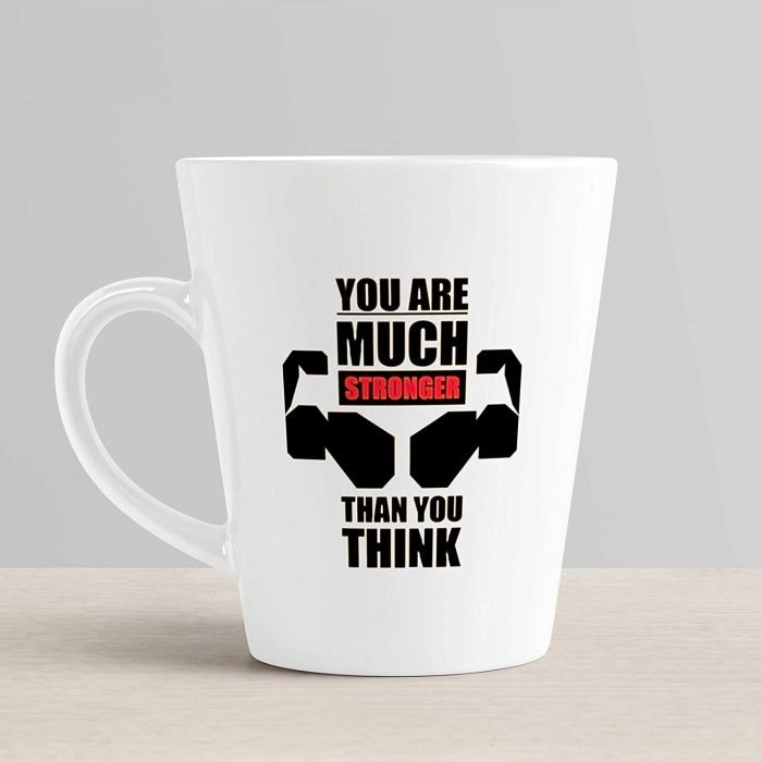 Aj Prints Motivationl You are Much Stronger Than You Think Infographic Printed Conical Coffee Mug- 12Oz | Save 33% - Rajasthan Living 6