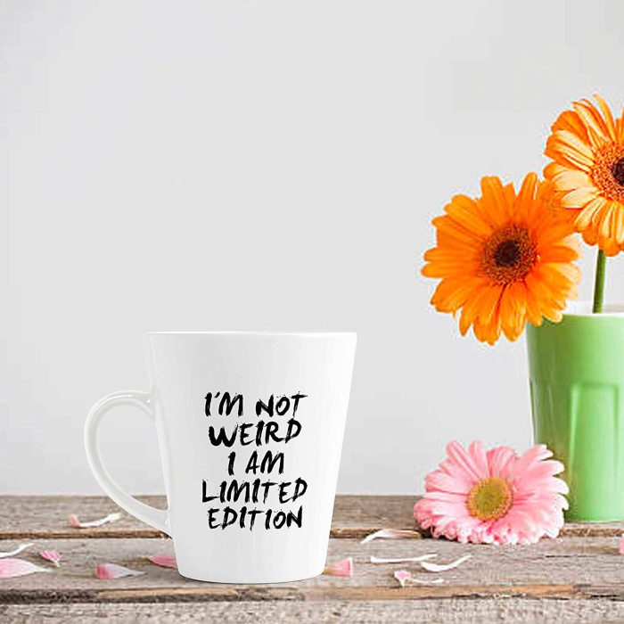Aj Prints I’m Not Weird I Am Limited Edition Printed Conical Coffee Mug- Typography Tea Cup, Gift for Brother, Sister | Save 33% - Rajasthan Living 7