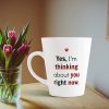 Aj Prints Yes, I’m Thinking About You Right Now Printed Conical Coffee Mug- 12Oz Coffee Mug | Save 33% - Rajasthan Living 11