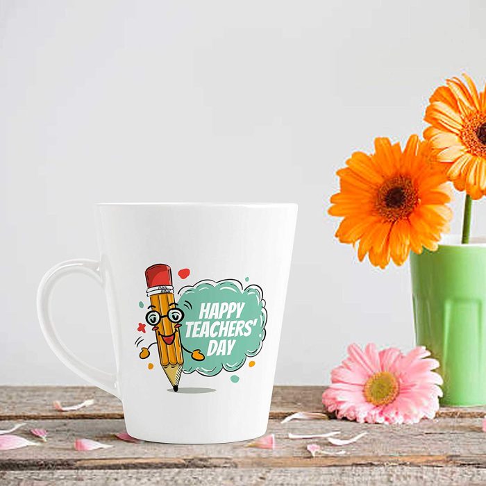 Aj Prints Happy Teachers Day Conical Coffee Mug/Milk Mug-350ml-White | Save 33% - Rajasthan Living 7