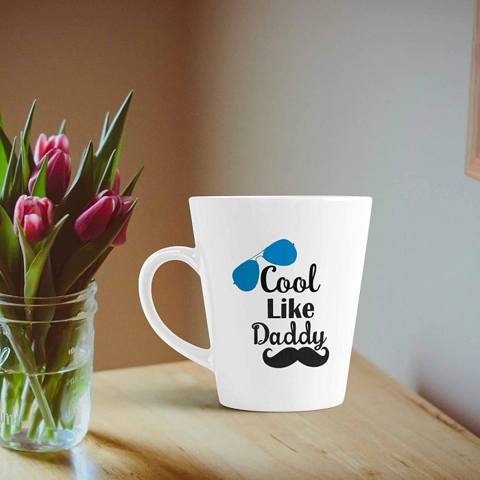 Aj Prints Cool Like Daddy Printed Conical Coffee Mug- Funny Mug, Gift for Father’s Day,White- 12Oz Ceramic Milk Mug | Save 33% - Rajasthan Living 7